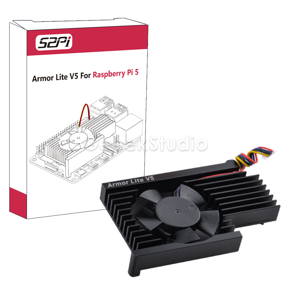 Pi Power Supply - Radiator CNC ze stopu aluminium Armor