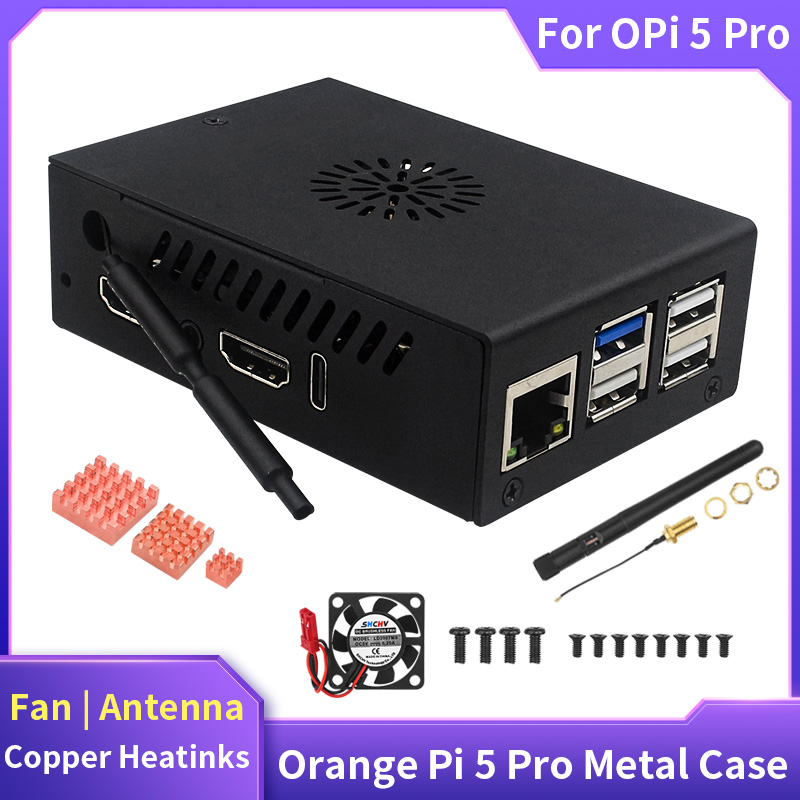 Pi Power Supply - Obudowa Orange Pi 5 Pro Metalowa