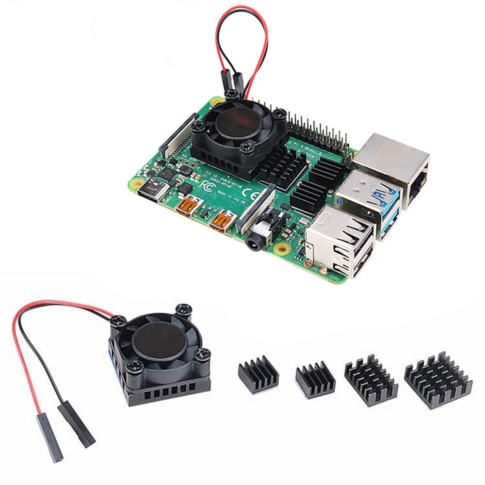Pi Power Supply - Zestaw radiatora RAM z pojedynczym wentylatorem