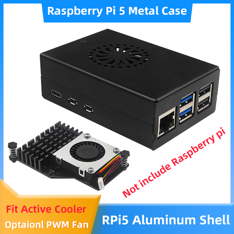 Pi Power Supply - Raspberry Pi 5 Obudowa ze stopu