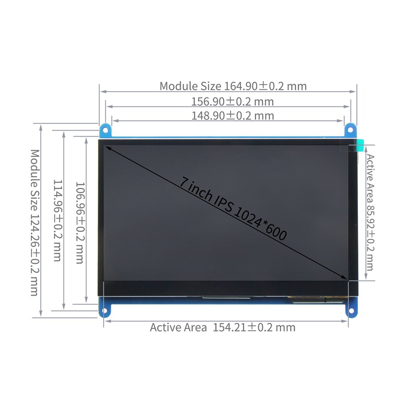 Pi Display - 7-calowy wyświetlacz LCD H D M