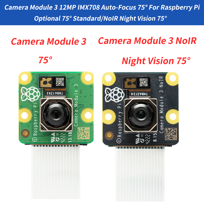Pi Camera Module - Moduł kamery 3 Kamery 12MP Sensor