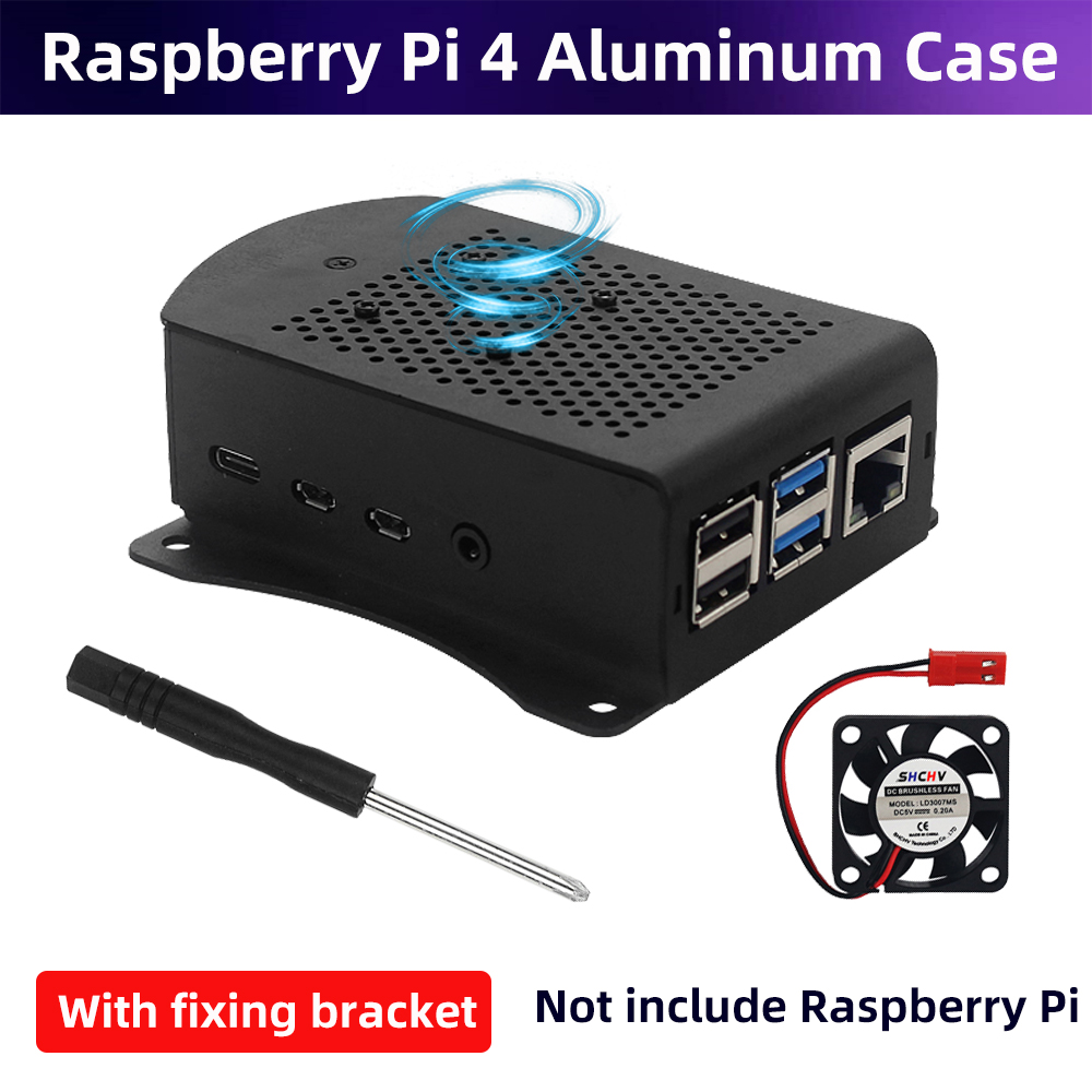 Pi 4 Case - Obudowa ze stopu aluminium Raspberry Pi
