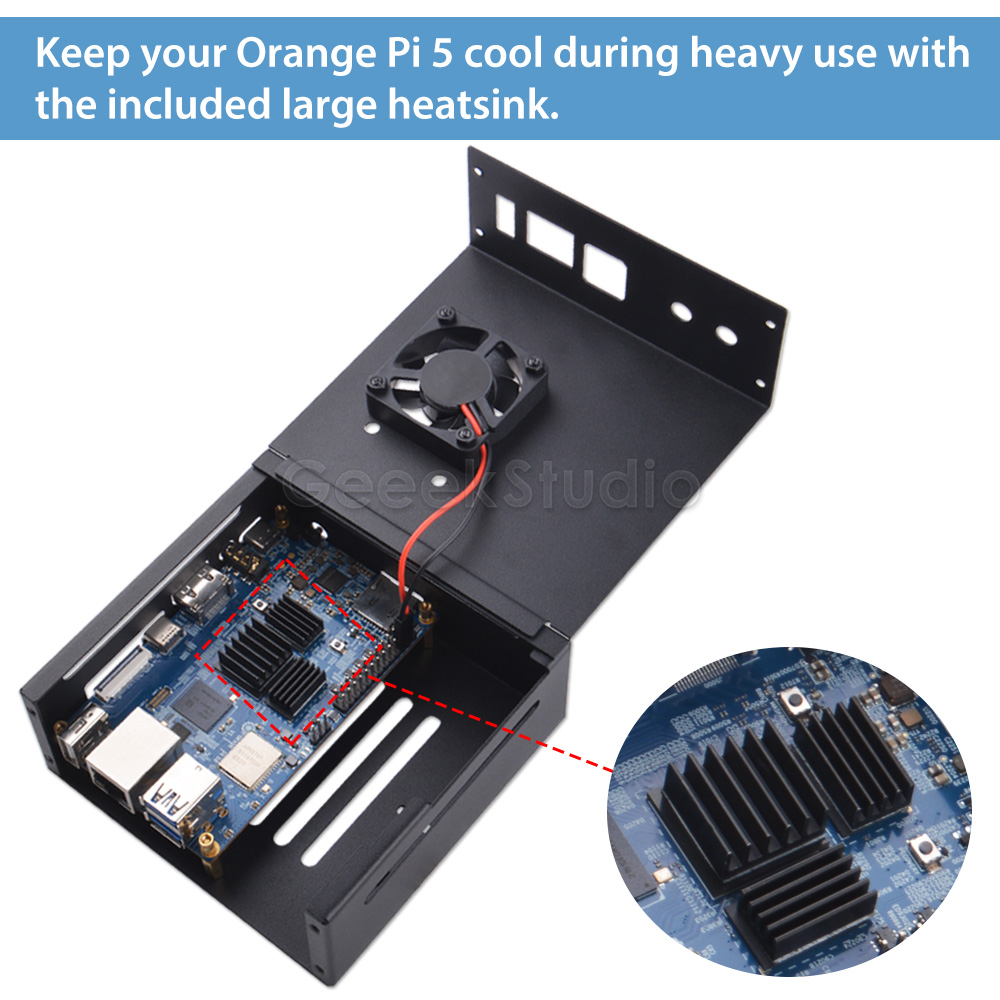 Pomarańczowa obudowa metalowy  – Pi Power Supply recenzja i cena