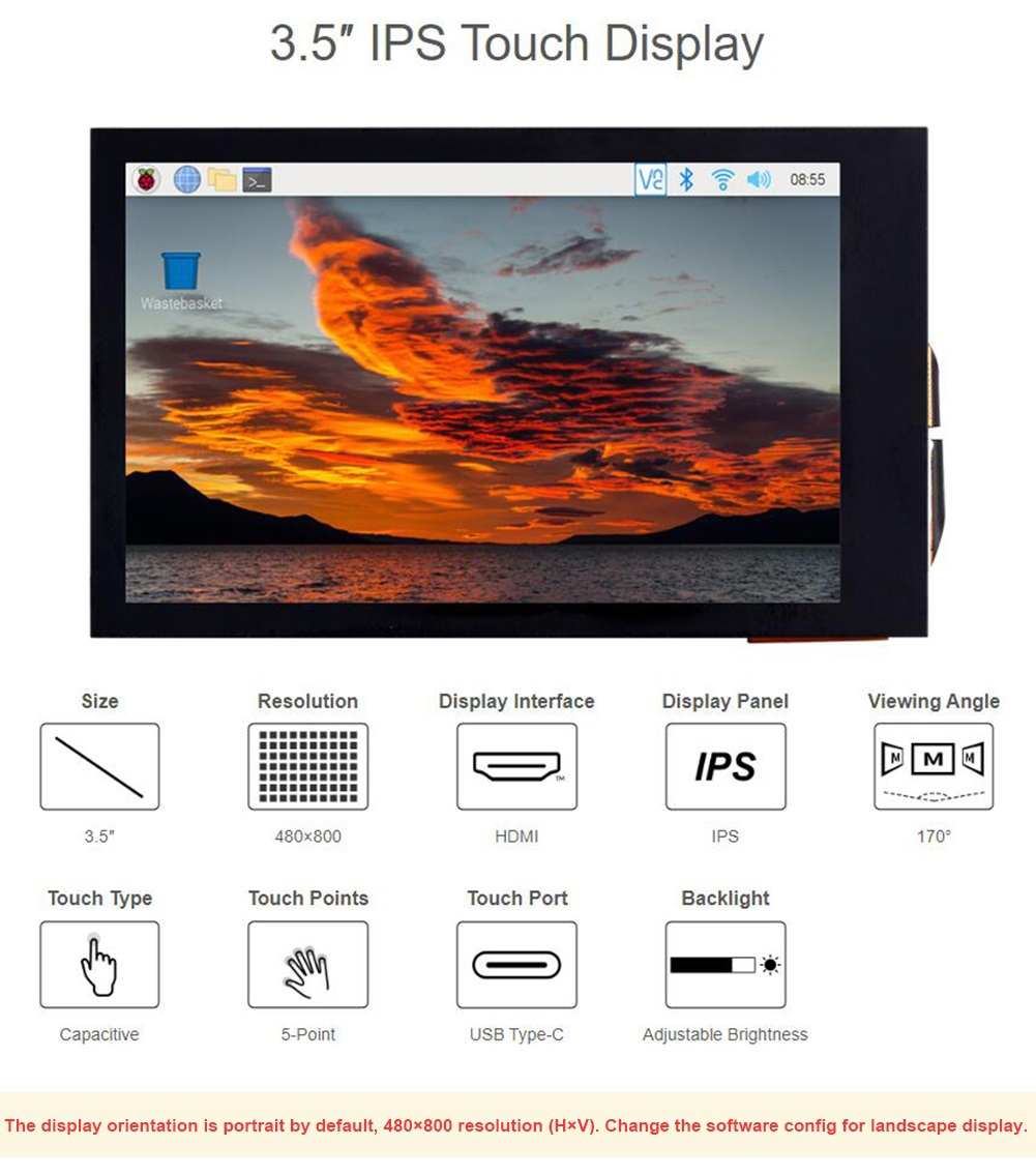 3,5-calowy pojemnościowy wyświ – Pi Display recenzja i cena