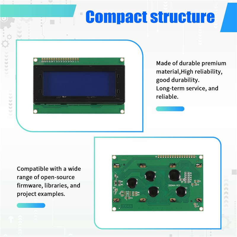 Moduł LCD2004, kompatybilny z  – Pi Display recenzja i cena