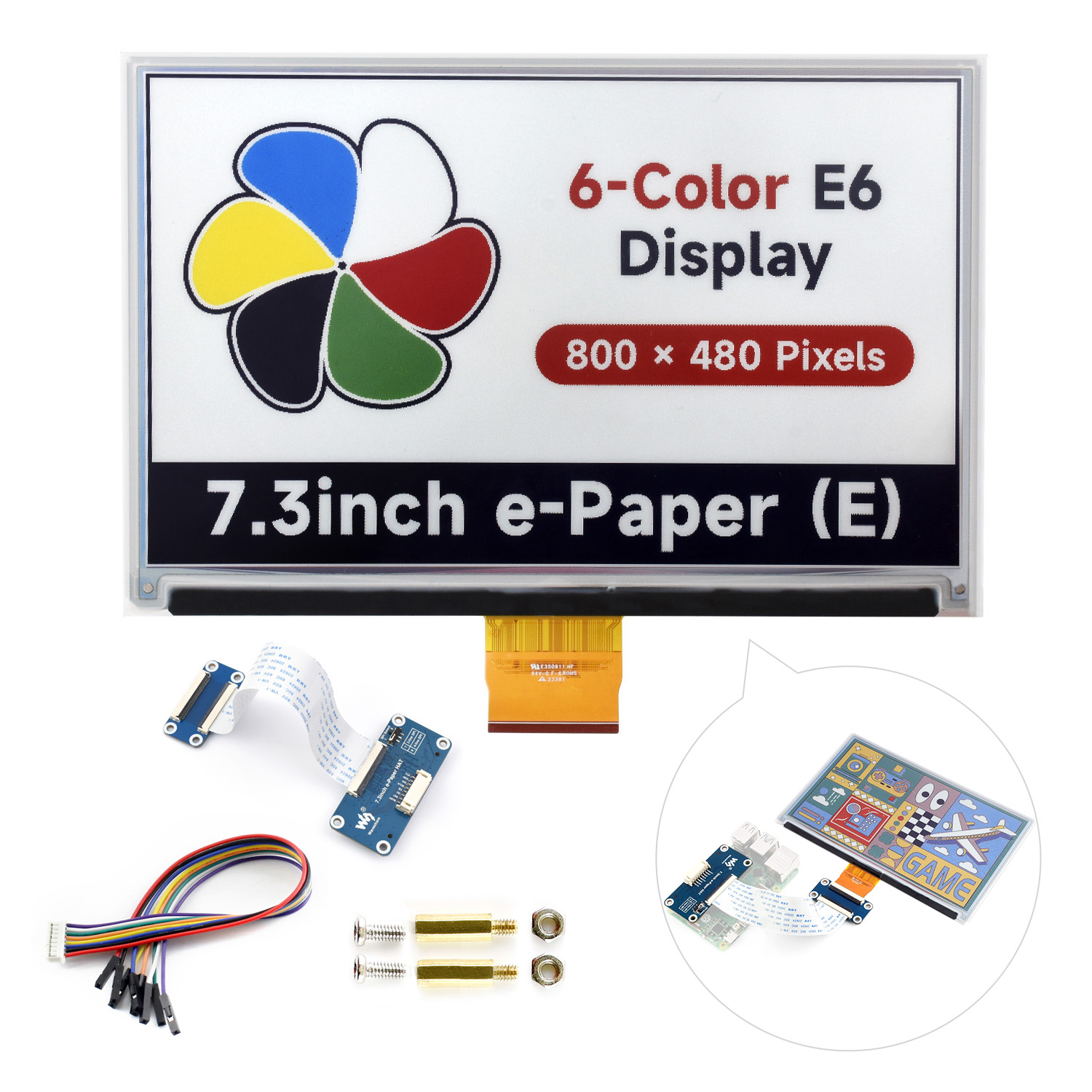 Wyświetlacz e-Paper Waveshare  – Pi Display recenzja i cena