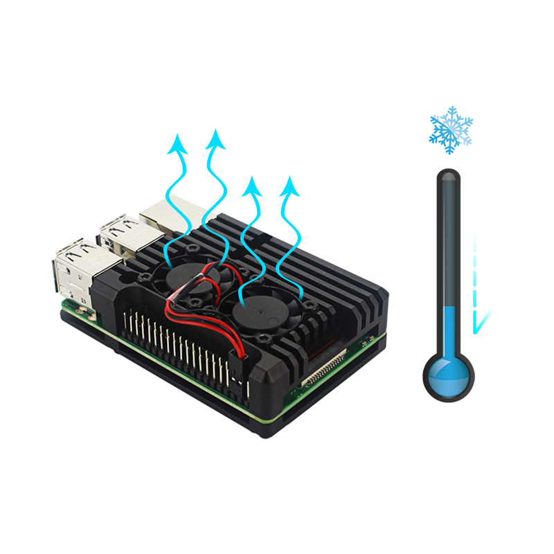 Raspberry Pi 3B+ 3B Aluminiowa – Pi Cooler recenzja i cena